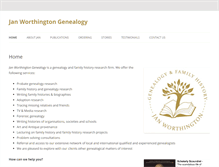 Tablet Screenshot of janworthington.com